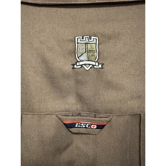 Willie Esco Guayabera Shirt Long Sleeve Men Size XXL Brown Button Up Hip Hop Y2K - Picture 8 of 10